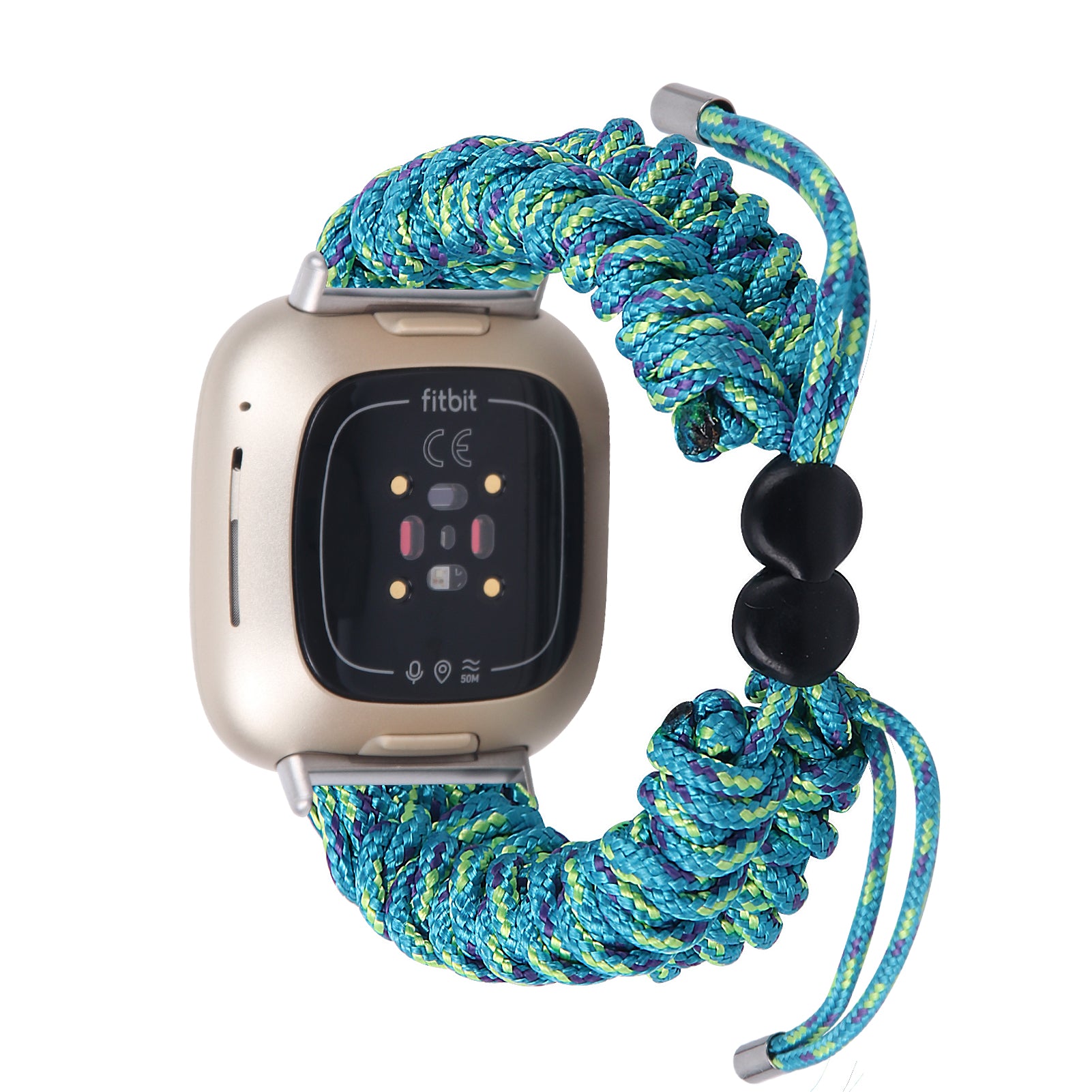 For Fitbit Versa 4 Sense 2 Smart Watch Band Adjustable Braided Wrist Strap For Fitbit Versa 4 Sense 2 Smart Watch Band Adjustable Braided Wrist Strap